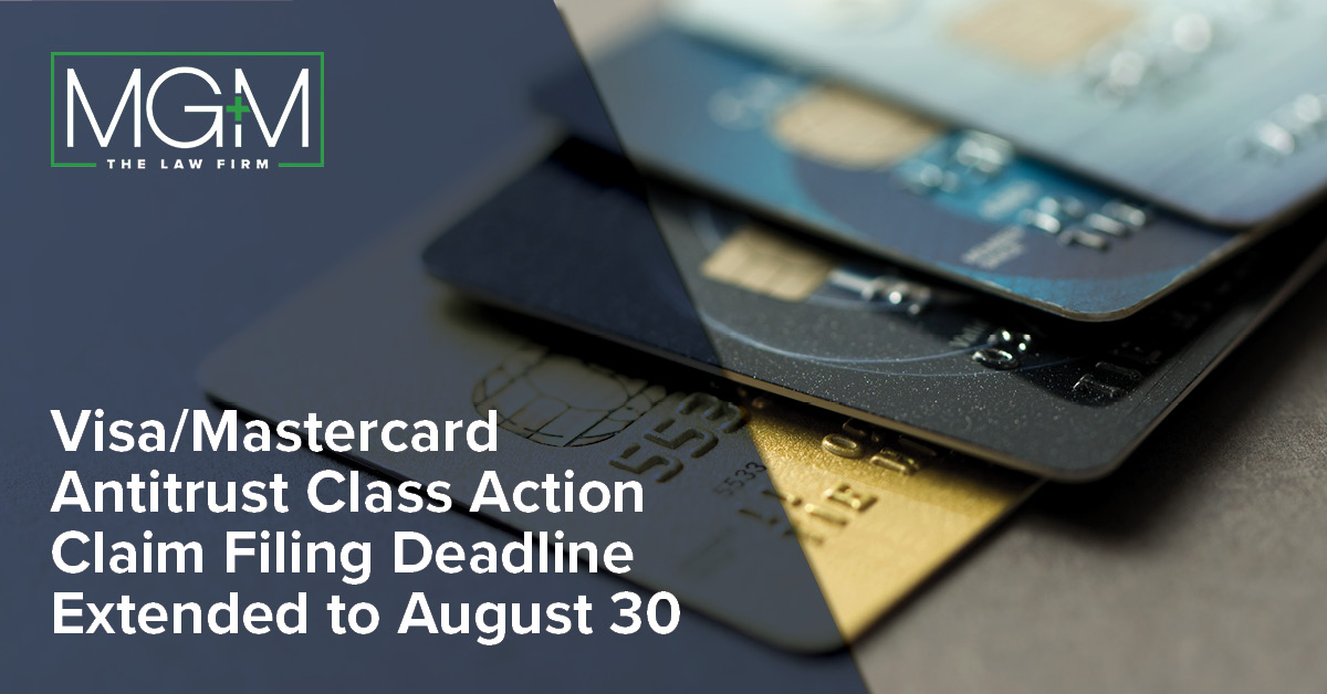 A Shareholder Has Filed A Lawsuit Against Visa. Visa/Mastercard Antitrust Class Action Claim Filing Deadline Extended